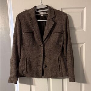 Larry Levine for Dressbarn Tweed Blazer & Skirt Set – Size 8